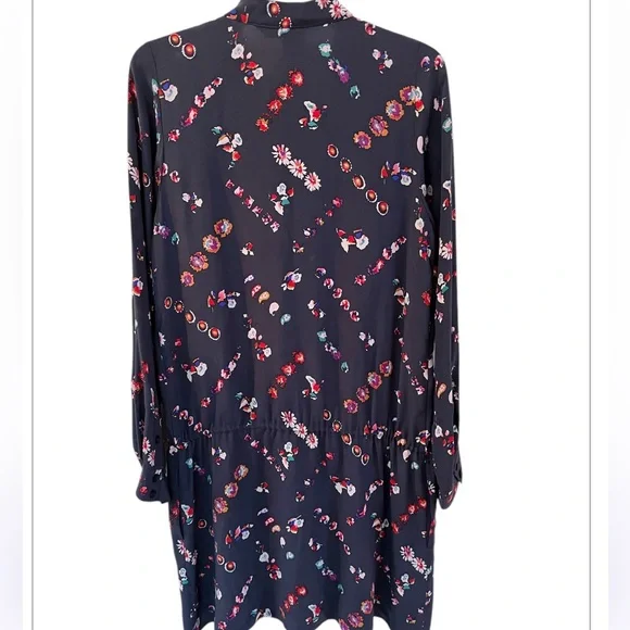 Rebecca Taylor Floral Silk Shirtdress 8
